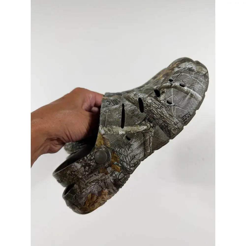 Rugged Shark Realtree Camo EVA Water Clogs Slip On Shoes Kids Size 3